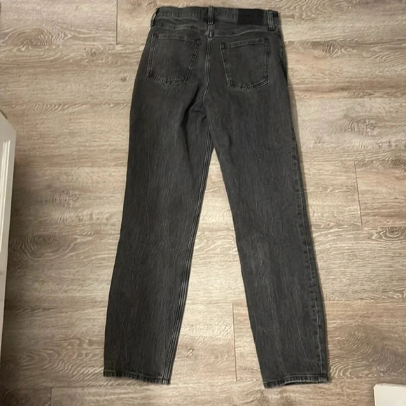 Abercrombie and fitch the Mom high rise black denim jeans size 25 or 0 long - Picture 10 of 10